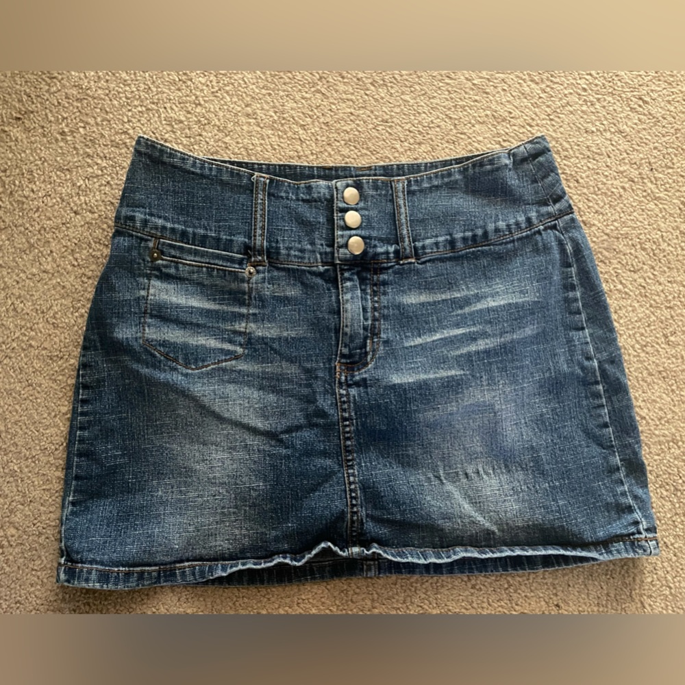 Tyte American Standard Juniors Denim Miniskirt